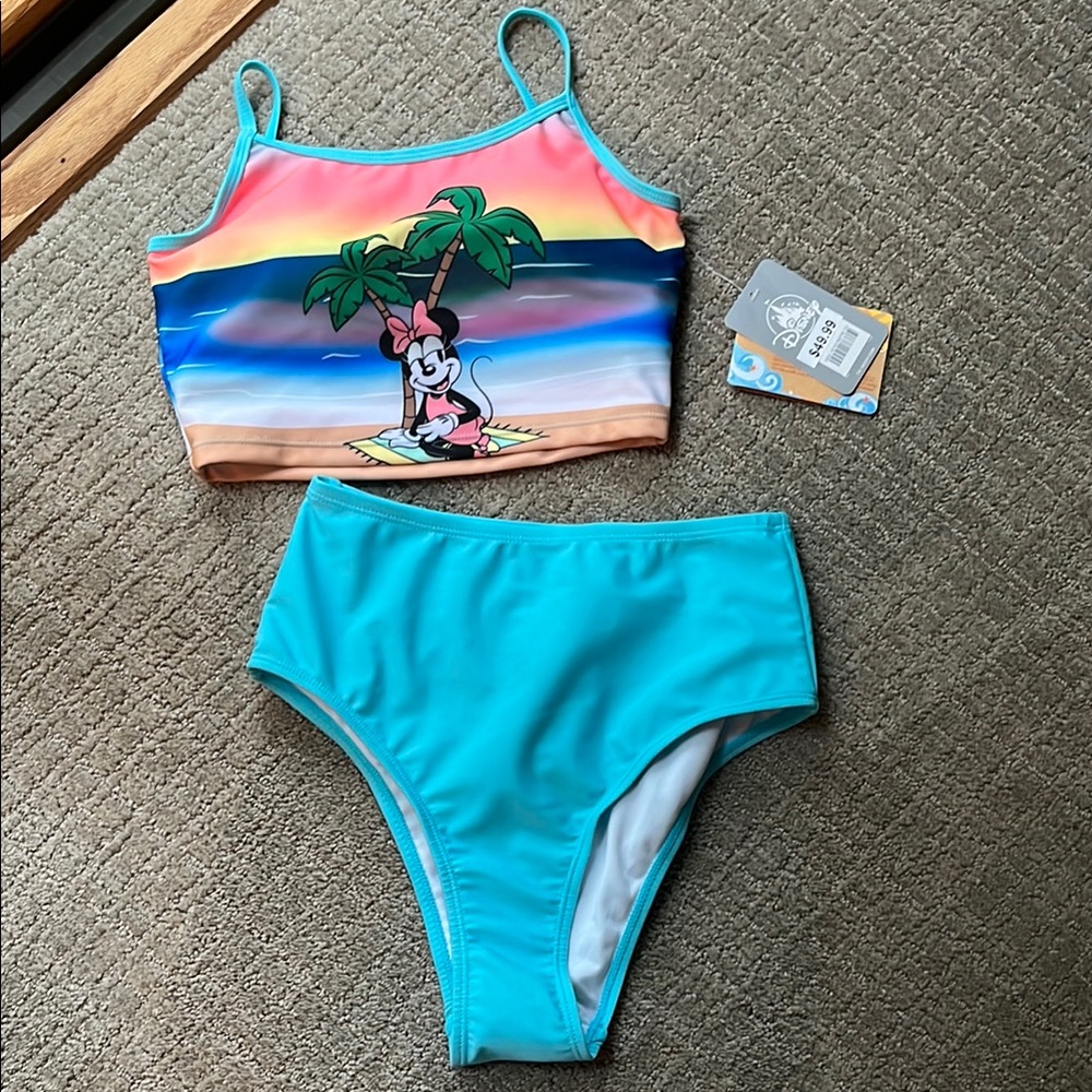 Disney Blue Bikini Swim Set